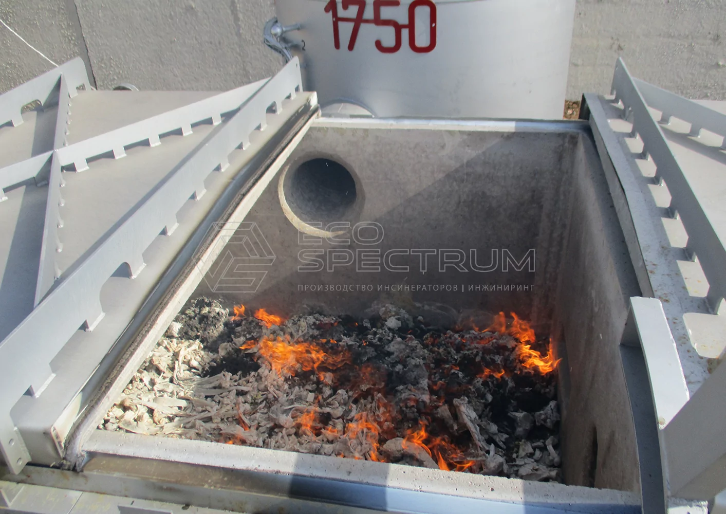 Термическая деструкция ветеринарных отходов в инсинераторе