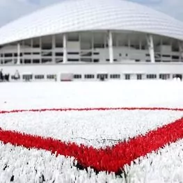 В Сочи произошла презентация футбольного поля из переработанных пластиковых стаканчиков