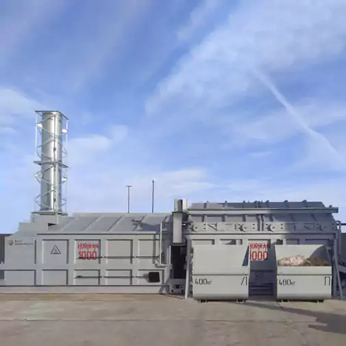 Печь для утилизации отходов HURIKAN 1000 от компании Эко-Спектрум