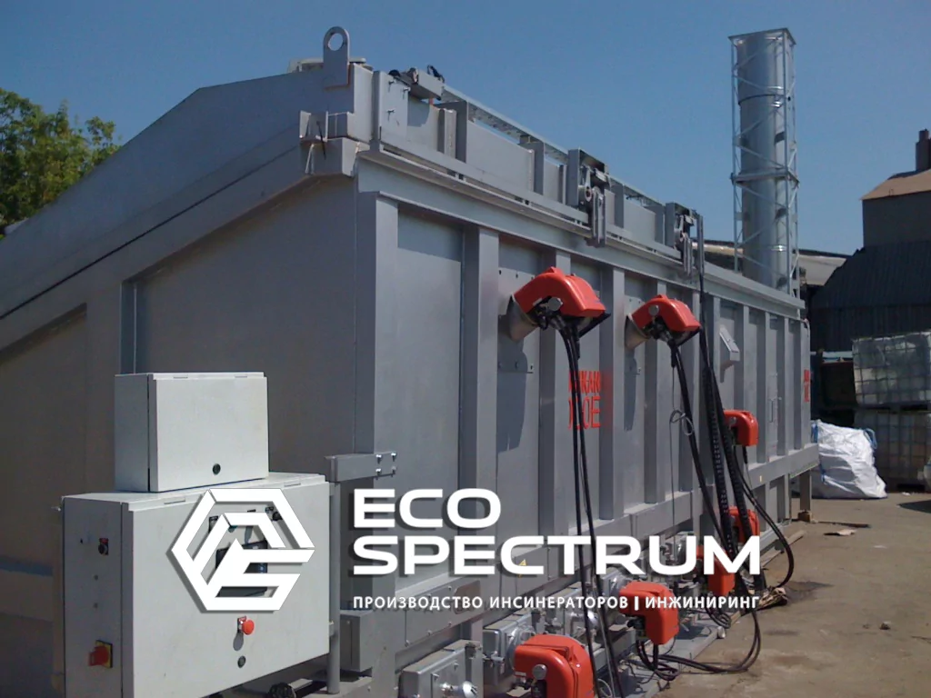 инсинератор HURIKAN 1000 на дизеле 