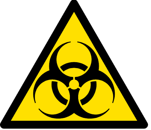 знак внимание - биологическая угроза