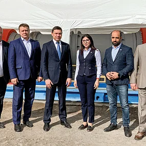 Şirketin CEO'su Krasnodar Başkanı Evgeny Pervyshov ile bir toplantıda